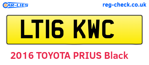 LT16KWC are the vehicle registration plates.