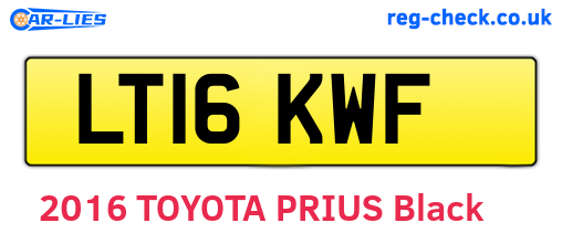 LT16KWF are the vehicle registration plates.