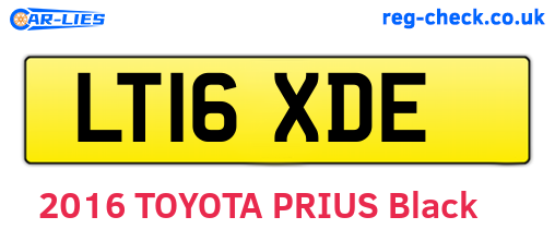 LT16XDE are the vehicle registration plates.