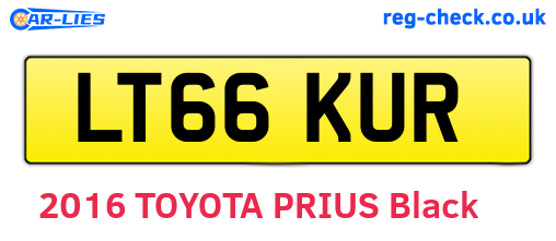 LT66KUR are the vehicle registration plates.