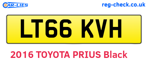LT66KVH are the vehicle registration plates.