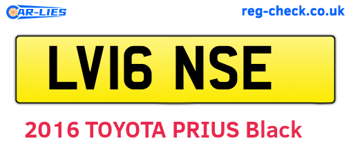 LV16NSE are the vehicle registration plates.