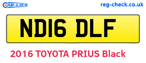 ND16DLF are the vehicle registration plates.