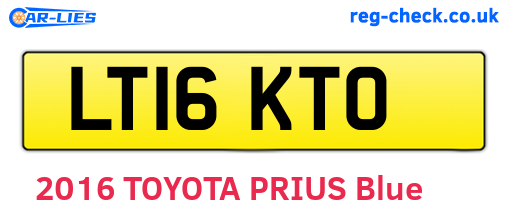 LT16KTO are the vehicle registration plates.