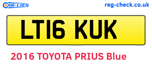 LT16KUK are the vehicle registration plates.