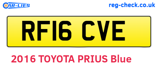 RF16CVE are the vehicle registration plates.