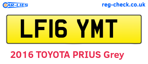 LF16YMT are the vehicle registration plates.