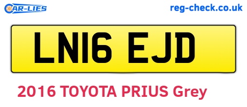 LN16EJD are the vehicle registration plates.