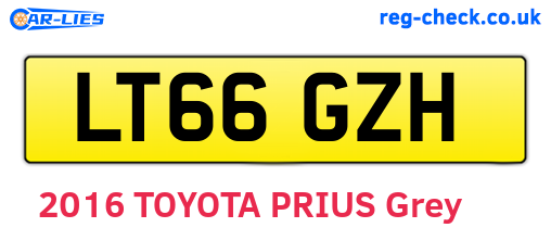 LT66GZH are the vehicle registration plates.