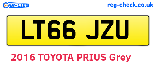 LT66JZU are the vehicle registration plates.