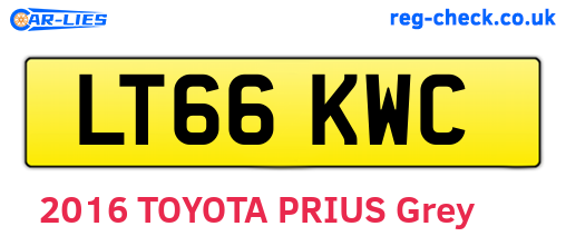 LT66KWC are the vehicle registration plates.