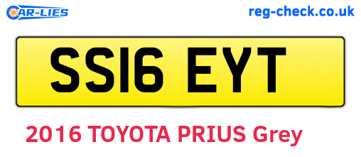 SS16EYT are the vehicle registration plates.