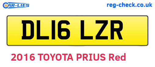 DL16LZR are the vehicle registration plates.