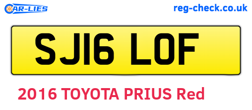 SJ16LOF are the vehicle registration plates.