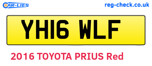YH16WLF are the vehicle registration plates.