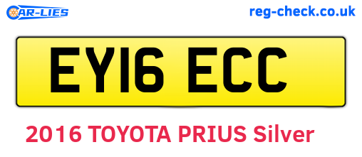 EY16ECC are the vehicle registration plates.