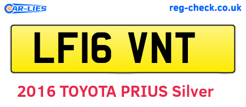 LF16VNT are the vehicle registration plates.