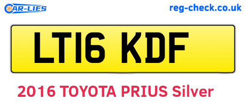 LT16KDF are the vehicle registration plates.