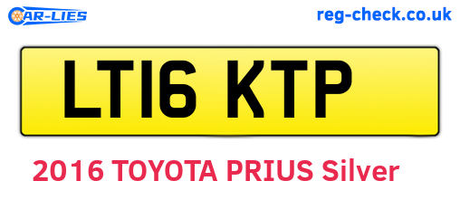 LT16KTP are the vehicle registration plates.