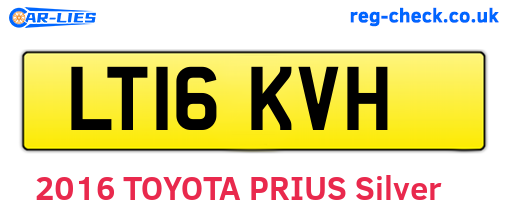 LT16KVH are the vehicle registration plates.
