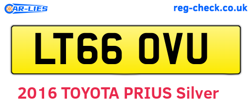 LT66OVU are the vehicle registration plates.