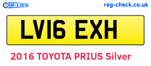 LV16EXH are the vehicle registration plates.