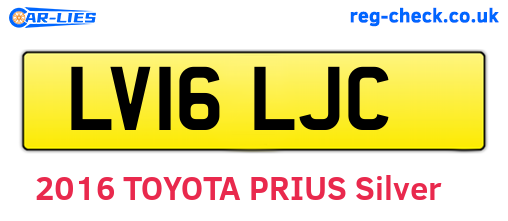 LV16LJC are the vehicle registration plates.