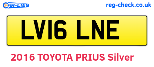LV16LNE are the vehicle registration plates.