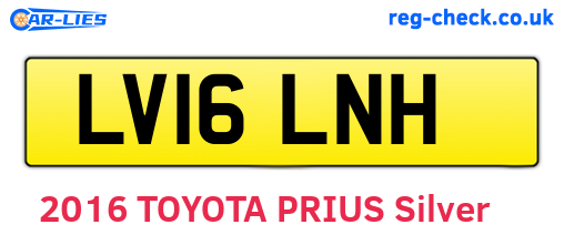 LV16LNH are the vehicle registration plates.