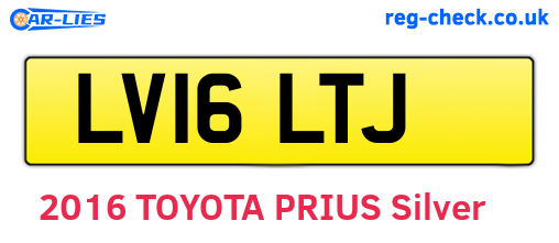 LV16LTJ are the vehicle registration plates.