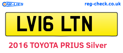 LV16LTN are the vehicle registration plates.