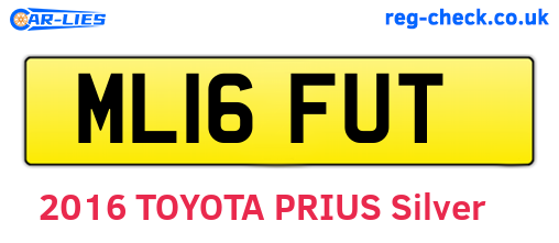 ML16FUT are the vehicle registration plates.
