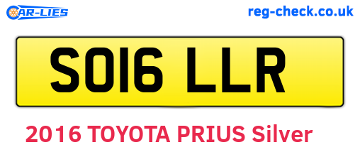 SO16LLR are the vehicle registration plates.