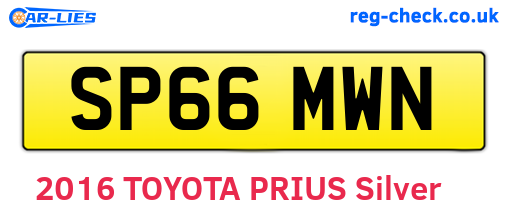 SP66MWN are the vehicle registration plates.