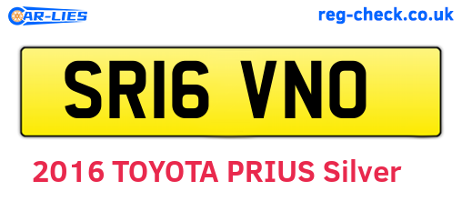 SR16VNO are the vehicle registration plates.