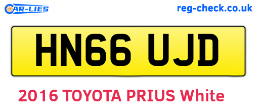 HN66UJD are the vehicle registration plates.
