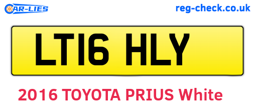 LT16HLY are the vehicle registration plates.