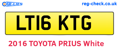 LT16KTG are the vehicle registration plates.