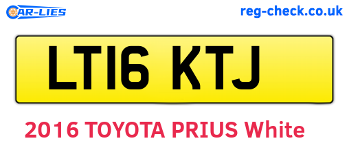 LT16KTJ are the vehicle registration plates.