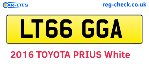LT66GGA are the vehicle registration plates.