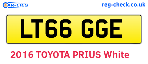LT66GGE are the vehicle registration plates.