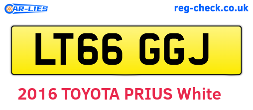 LT66GGJ are the vehicle registration plates.