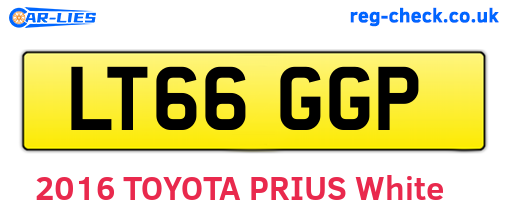 LT66GGP are the vehicle registration plates.