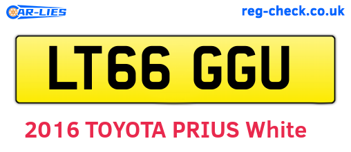 LT66GGU are the vehicle registration plates.
