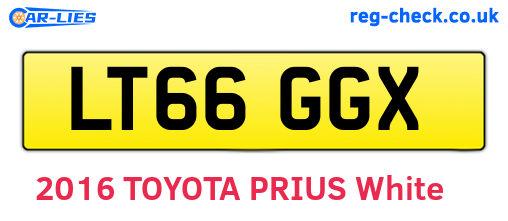 LT66GGX are the vehicle registration plates.