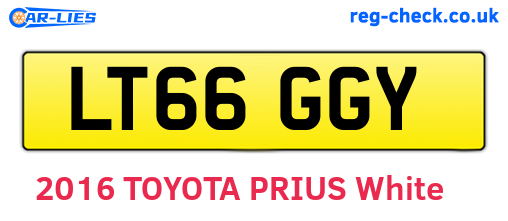 LT66GGY are the vehicle registration plates.