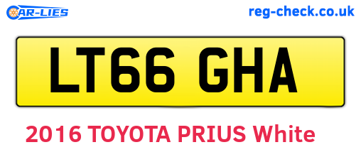 LT66GHA are the vehicle registration plates.
