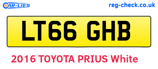 LT66GHB are the vehicle registration plates.