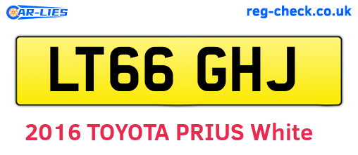 LT66GHJ are the vehicle registration plates.