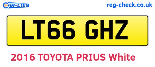 LT66GHZ are the vehicle registration plates.